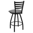 thumbnail image 2 of 410 Jackie 30" Swivel Bar Stool with Anodized Nickel Finish and Canter Folkstone Grey Seat, 2 of 4