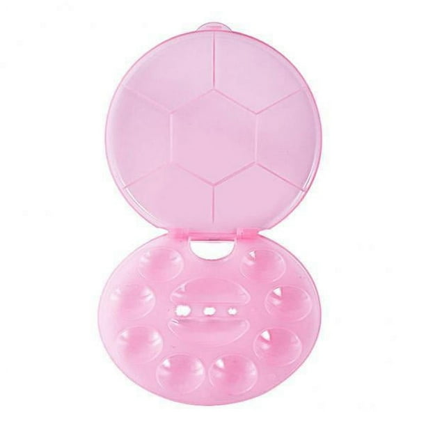 2x Paleta de Mezcla Reutilizable para Decoración de Uñas, Maquillaje, Lápiz Labial, Base, Plato de Paleta 2 piezas