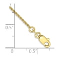 thumbnail image 2 of Diamond2Deal 10k Yellow Gold 1.05mm Spiga Chain Bracelet for Women 7", 2 of 5