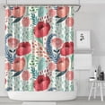 thumbnail image 2 of Boho Style Shower Curtain Floral Rose Vintage Retro Shower Curtain for Bathroom Home Decor Bathtubs Waterproof Fabric Curtain with 12 Hooks 84x72in, 2 of 5