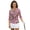 Pink Tree Camo Pattern, variant on HUIACONG Forest Camo Pattern Women's Golf Polo Shirts Quarter Zip with Anti-Wrinkle Relaxed Ladies Golf Top 3/4 Sleeve for Sports Tennis Workout Exercise