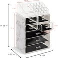 thumbnail image 3 of Sorbus Cosmetic Makeup Organizer with 7 Drawers and 16 Slots (Marble Design), 3 of 7
