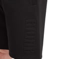 thumbnail image 2 of PUMA Men's Embossed Logo Fleece Short (Large, Black), 2 of 3