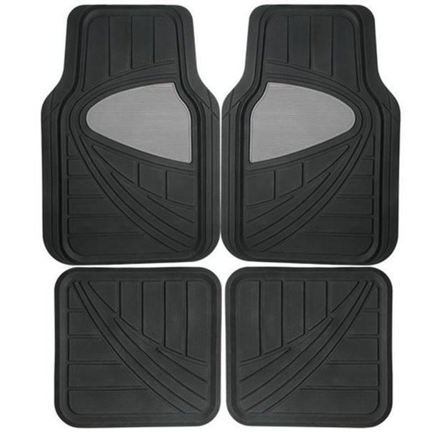 Pilot Automotive FMX009E Universal Fit H.D. Rubber Floor Mat 4 Piece