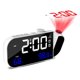thumbnail image 1 of Reloj despertador con proyección, reloj digital con proyector giratorio de 180° y regulador de brillo infinito y voz blanca, 1 of 7