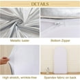 thumbnail image 6 of Historyli 7.2FT Wedding Arch Cover Double-Sided Spandex Fitted Arch Stand Covers Stretchy Backdrop Cover for Balloon Arches Birthday Party Bridal Baby Shower Photography Decoration,Silver, 6 of 8