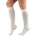 thumbnail image 3 of Women's Trouser Socks, Dress Style, Diamond Pattern: 15-20 mmHg, White, Medium, 3 of 6