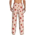 thumbnail image 3 of Goofa Strawberries Printed Soft Pajama Pants for Men, Wide Leg Comfy Casual Lounge Yoga Pants-, 3 of 9
