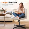 thumbnail image 7 of Demi Bonn Cross-Legged Chair, Armless, 360° Swivel, No Wheels, Blue, 7 of 7