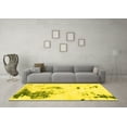 thumbnail image 3 of Ahgly Company Indoor Rectangle Abstract Yellow Modern Area Rugs, 2' x 5', 3 of 4