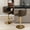 Brown, variant on Beige Modern Swivel With Adjustable Seat, Pu Upholstered Back For Home And Kitchen (2 Stools Bar Seat Height, Tufting Living Room