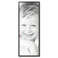 thumbnail image 2 of ArtToFrames 16" x 43" Black Square with Gold Beads Picture Frame, 16x43 inch Black Wood Poster Frame (WOM-5021), 2 of 7