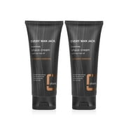 Every Man Jack Mens Shave Cream - Activated Charcoal - Prep Skin and Beard for a Close, Comfortable Shave with Tea Tree Oil, and Coconut Oil - 6.7-oz - Twin Pack