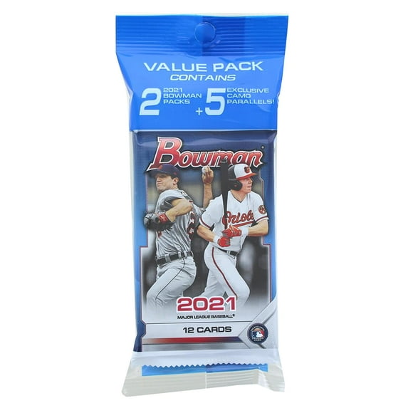 MLB 2021 Bowman Baseball Value Pack | 12 Cards Per Pack