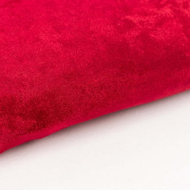 Efavormart 5 Yards Velvet Fabric Bolt 65" Wide Fabric Roll Wine Soft Touch Velvet Fabric