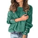 thumbnail image 1 of Gibobby Suéter casual mujer, Suéter de Manga Larga y Detalle Cruzado para Mujer(Verde,XG), 1 of 5