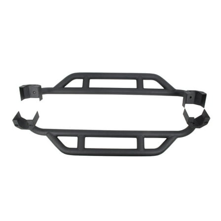 Fishbone Offroad 07-18 Jeep JK 2 Door Wrangler JK Steel Rock Sliders - Blk Textured Powdercoat
