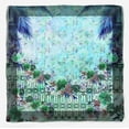 thumbnail image 5 of Phagun Green Floral Mughal Pure Silk Printed&nbsp;Scarf&nbsp;Square Dupatta Head Neck Wrap Bandanas For Women, 5 of 6