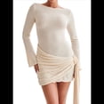 thumbnail image 2 of Vestido Mini Plisado Sin Espalda para Mujer, de Larga, Tejido A Crochet, Sexy, para Fiesta M, 2 of 8