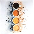 thumbnail image 2 of Atelier B Art Studio 12x12 White Modern Wood Framed Museum Art Print Titled - FOUR CUPS OF COFFEE WITH PAINT SPLASH, 2 of 4