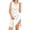 Cyan, variant on Women Floral Print Sleeveless Post Shoulder Surgery Dress Side Full Open Chemo Port Adaptive Nightgown, Light Green, Size M