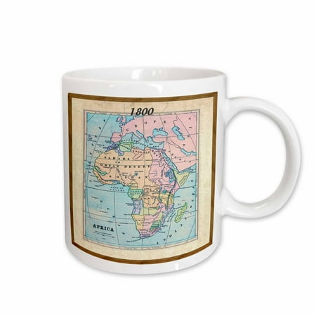 

3dRose Old Map Of Africa Ceramic Mug 15-ounce