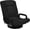 Black/Black, variant on NurtureTail Gaming Chair Floor Chair, 360° Swivel Rocker with Lumbar Support, Adjustable Foldable Backrest, Armrest Handles for TV, Reading, Gaming and Relaxing - Black/Blue