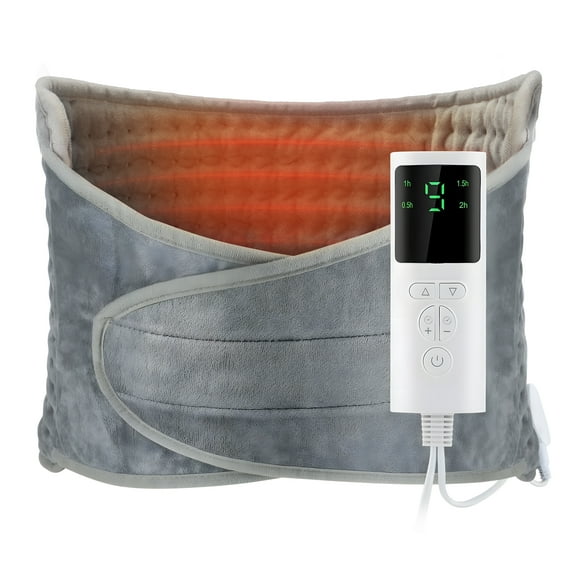 RUTAWZ Electric Heating Pad with Massage – Adjustable for Waist and Leg Comfort, 12"x24"