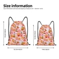 thumbnail image 2 of Saiise Funny Food Pattern Sports Drawstring Backpack - String Swim Gym Bag with Wet Proof Pocket for Women&Men-Small, 2 of 6