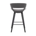 thumbnail image 6 of Pemberly Row Contemporary 26" Wood Counter Stool in Gray/Black, 6 of 6
