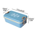 thumbnail image 3 of YYSDCY Deals of The Day Clearance! Retro Bento Box, Divided Bento Lunch Box with Built-In Plastic Divider, Leakproof Meal Prep Container, Nylon Sealing Tape for Food Storage, 3 of 3