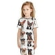 thumbnail image 5 of Balery Happy Dog Faces Collage Conjunto de Pijama Infantil de Manga Corta con Estampado – Ropa de Dormir de Algodón Suave-Small, 5 of 5