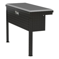 UWS EC30362 36-Inch Gloss Black Heavy-Wall Aluminum Truck Side Tool Box with Low Profile, RigidCore Lid