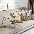 thumbnail image 5 of Dashan Birds Pillow Cover 16x16 Inch,Set of 4 Spring Summer Floral Cushion Cases for Couch Sofa Bed Home Decor, 5 of 6
