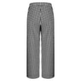 thumbnail image 5 of UVEASISHA Womens Plaid Pants Elastic Waisted Wide Leg Pants Baggy Comfy Lounge Pj Pants with Pockets Black S, 5 of 8