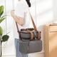 thumbnail image 4 of Bolsa de Almuerzo Aislada de Doble Capa A Prueba de Fugas, Impermeable, con Correa para el Hombro, Bolsa de Picnic para Acampar, Color Gris, 4 of 5