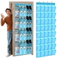 thumbnail image 1 of Organizador de zapatos colgante Windyun, 40 bolsillos grandes de malla azul cielo, 1 of 6