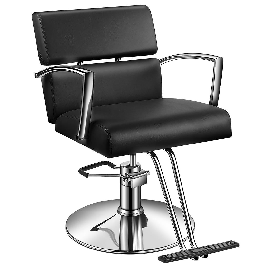Baasha Salon Chair Beauty Barber Chair with Vented Back Design, Stain