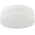 thumbnail image 6 of Modern Round LED Ceiling/Wall Light - White Metal Base & Cloud Glass Shade,  Dimmable Flush Mount Lamp for Corridor/Bedroom/Entryway (Matte white base + cloud glass), 6 of 10