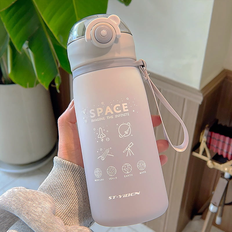 Glitter Water Bottle for Women Teen Girls, BPA FREE Tritan & Leak Proof One  Click Open Flip Top & Easy Clean & Soft Carry Handle, 30oz / 900ml