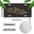 thumbnail image 2 of 1 Pcs 2D Flat License Plate Covers & Frames, Formula One Race For Decorative Front, Waterproof For Decoration Aluminum License Plate Covers & Frames Cover For Men Women, 12" X 6", 2 of 7