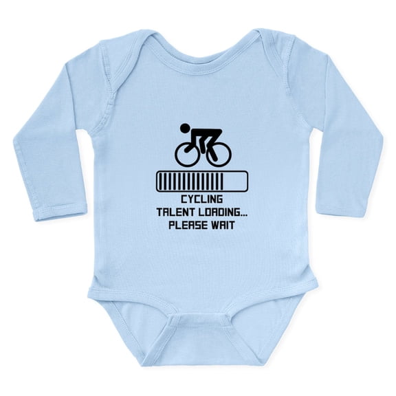CafePress - Cycling Talent Loading Body Suit - Long Sleeve Cotton Baby Bodysuit