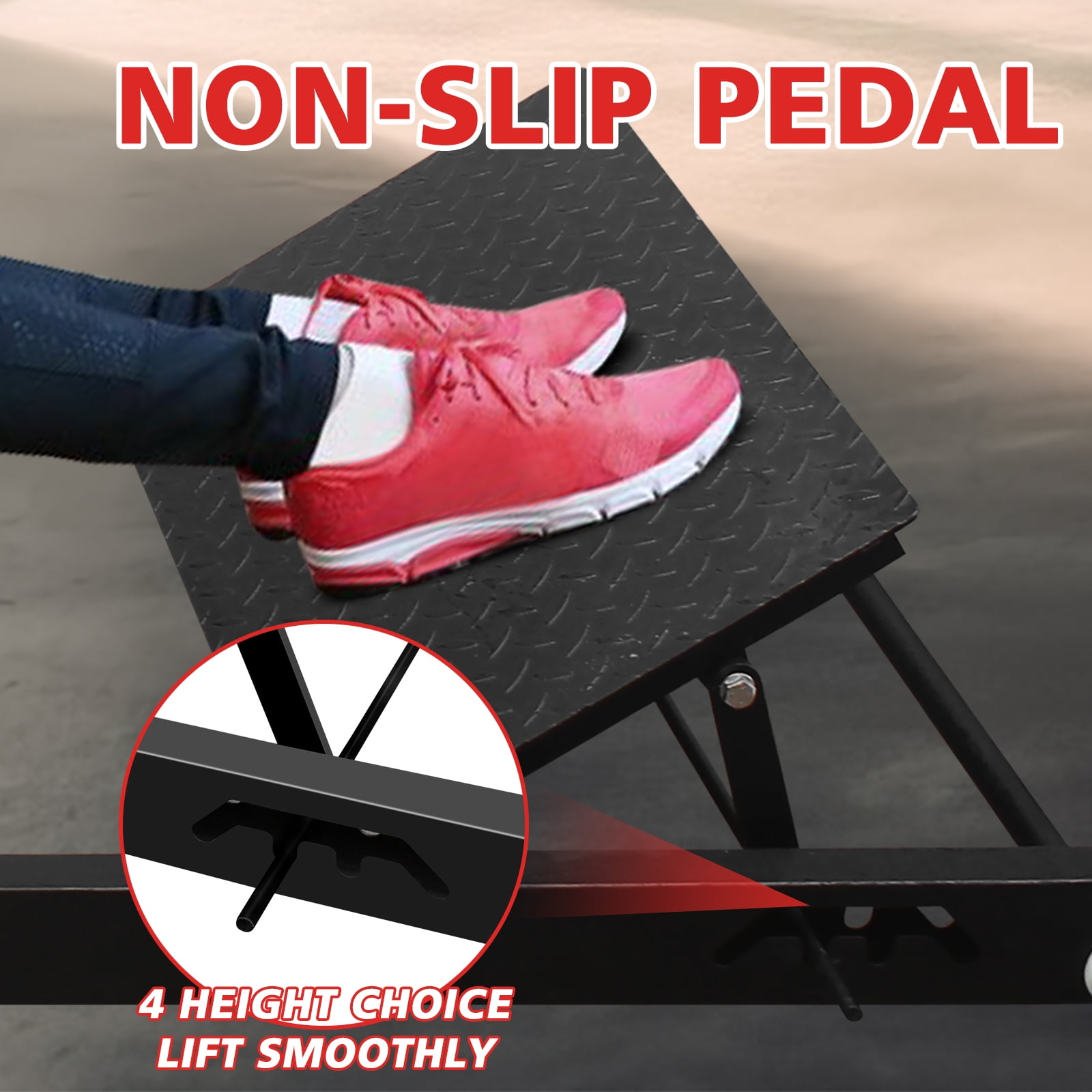 LiviNest Harness-Free Hip Thrust Machine: 1-Pull Locking Bar for Home Gym Safety - 4-Angle Adjustable Pedals for Glute Muscle Building & Butt Shaping - Heavy Duty Steel Frame with Double-Sided Weight