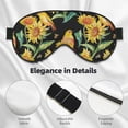 thumbnail image 4 of Naloa Sunflowers And Bird Print Sleep Mask for Sleeper, Light Blocking Sleeping Eye Mask for Women Men, Eye Shade with Adjustable Strap for Travel, Nap,Meditation, 4 of 7