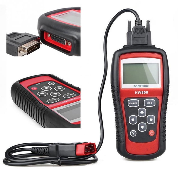 US SHIP Konnwei KW808 OBD2 OBDII EOBD Scanner Car Code Reader Tester Diagnostic