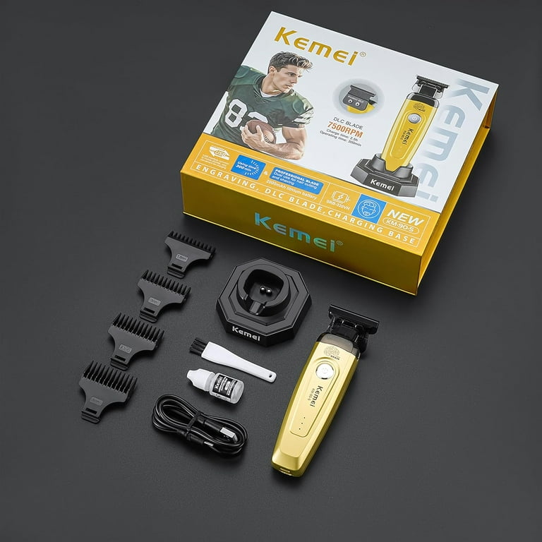 KEMEI 90-5 Hair & Beard Trimmer for Men, Zero Gap Trimmer with DLC