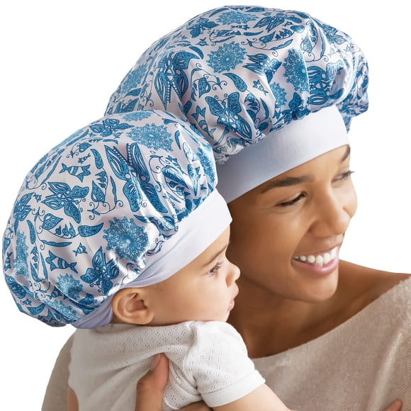 Red by Kiss Gorro para dormir 2 en 1 Mommy & Me, gorro para dormir, gorro para el pelo (paisley), multicolor