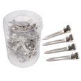 thumbnail image 2 of Stainless Steel Hair Clips for Salon & Home Use Small Multifunctional Hairdressing Clamps, Portable Dyeing Accessories, 100pcs Silver Clips, 2 of 4