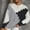 Gray, variant on AOOCHASLIY Sweaters Fall Clothes Fashion Women Contrast Stitching Long Casual Pullover Loose Long-sleeved Sweater