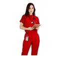 thumbnail image 1 of Pijama Quirurgica Conjunto Antifluidos Corte Slim Cuello Mao, 1 of 8